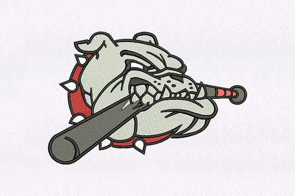 Angry Bulldog Design: Bold Embroidery for Craft Fair Success