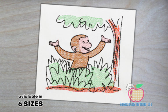 Curious George Monkey Sketch: Review for Small Business Merch
