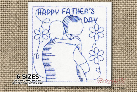 Fathers Day Greetings Redwork: A Hands-On Review