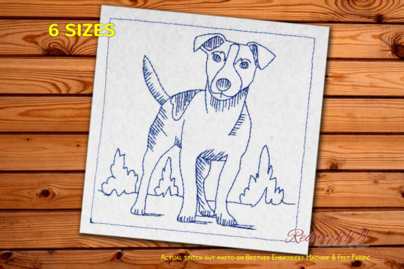 Jack Russell Terrier Redwork: A Designer's Review