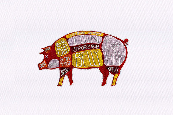 Meat Defined Pig Design: A Pro Embroidery Review