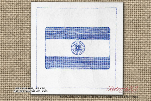 National Flag of India Redwork: A Hands-On Embroidery Review
