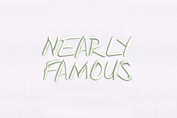 Nearly Famous Text: A Designer’s Review for Boutique Sweatshirt