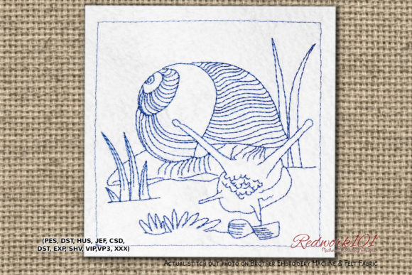 Roman Snail Redwork: A Seasonal Design Review
