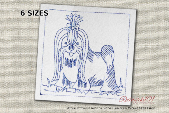 Shih Tzu Dog Redwork: A Designer’s Review for Seasonal Embroidery