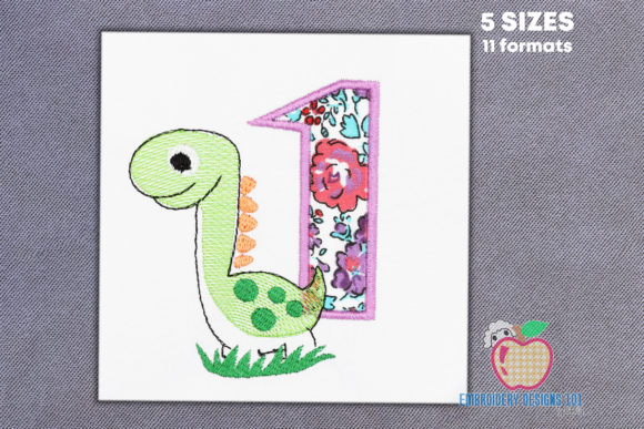 The Dinosaur in Green Color Applique: A Craft Fair Review